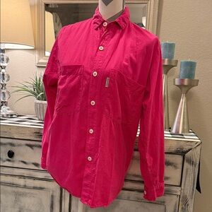 Vintage BONGO Fushia Button Down shirt